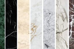 Variações de cores de mármore